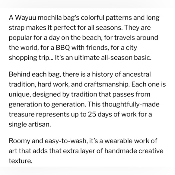 Wayuu Authentic Colombian Woven Shoulder Bag - Picture 7 of 10